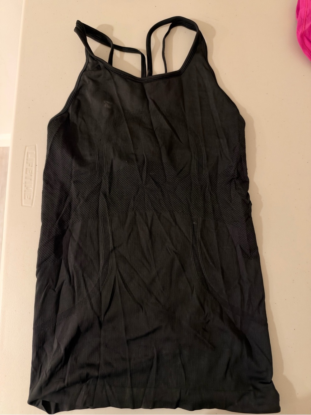 Lululemon Women's Black Double-Strap Seamless Workout Tank